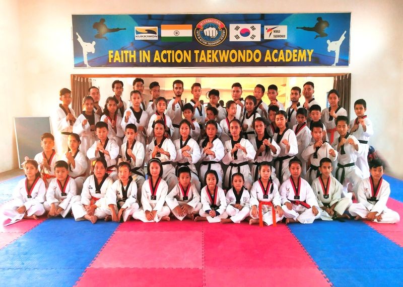 39 Taekwondo practitioners were awarded new belts by the Faith in Action International Taekwondo Academy on October 4.